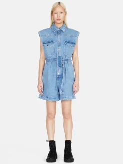 Women Sisley Dresses<Short Denim Jumpsuit