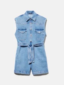 Women Sisley Dresses<Short Denim Jumpsuit