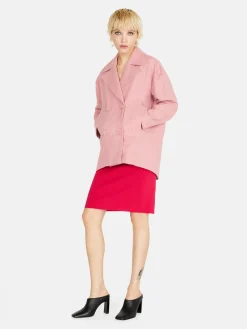 Women Sisley Jackets & Coats<Short Double-Breasted Coat