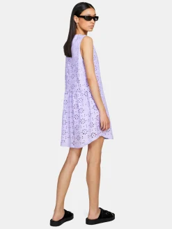 Women Sisley Dresses<Short Dress In Broderie Anglaise