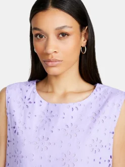 Women Sisley Dresses<Short Dress In Broderie Anglaise