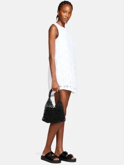 Women Sisley Dresses<Short Dress In Broderie Anglaise