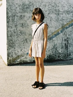 Girls Sisley Dresses & Jumpsuits<Short Jumpsuit With Embroidery And Ruffles