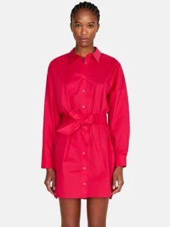 Women Sisley Dresses<Short Shirt Dress With Sash