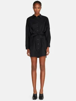 Women Sisley Dresses<Short Shirt Dress With Sash