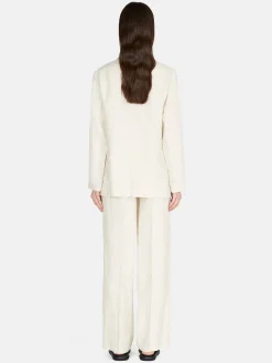 Women Sisley Jackets & Coats<Single-Breasted 100% Linen Jacket