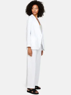 Women Sisley Jackets & Coats<Single-Breasted 100% Linen Jacket