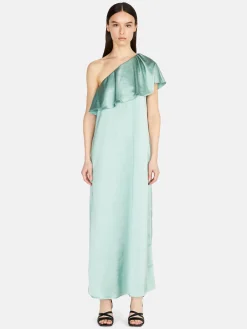 Women Sisley Dresses<Single-Shoulder Satin Dress