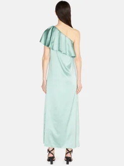 Women Sisley Dresses<Single-Shoulder Satin Dress
