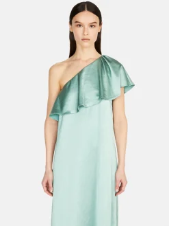 Women Sisley Dresses<Single-Shoulder Satin Dress