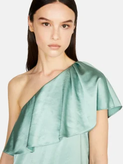 Women Sisley Dresses<Single-Shoulder Satin Dress