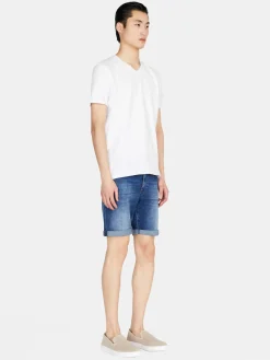 Men Sisley Trousers<Slim Fit Denim Bermudas