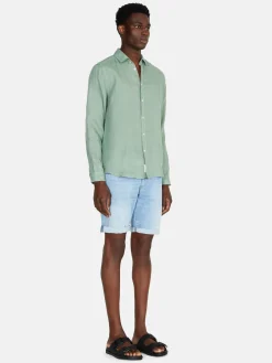 Men Sisley Trousers<Slim Fit Denim Bermudas