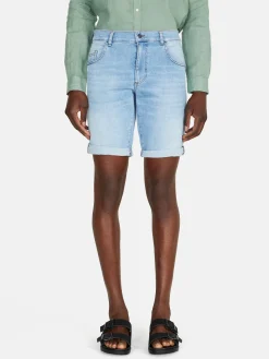 Men Sisley Trousers<Slim Fit Denim Bermudas