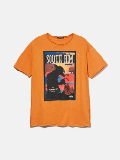 Boys Sisley Shirts & T-Shirts<Slub T-Shirt With Print