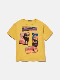 Boys Sisley Shirts & T-Shirts<Slub T-Shirt With Print