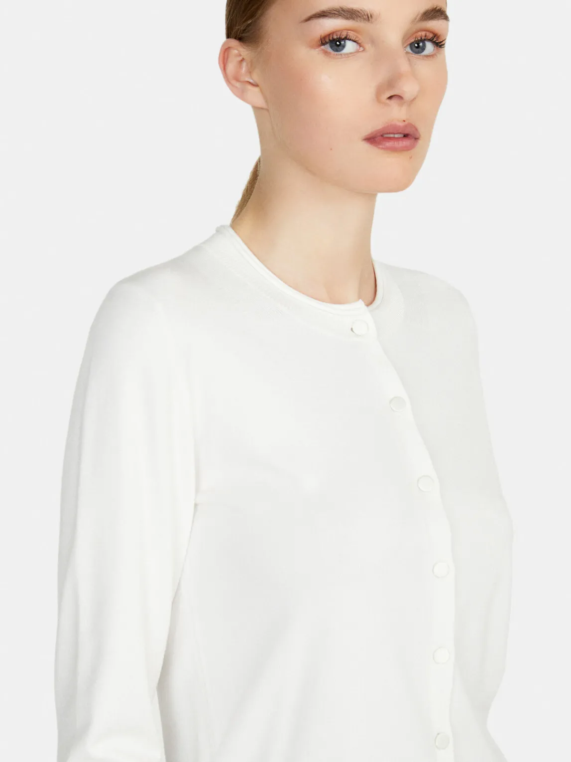 Women Sisley Jumpers & Knitwear<Solid Color Cardigan