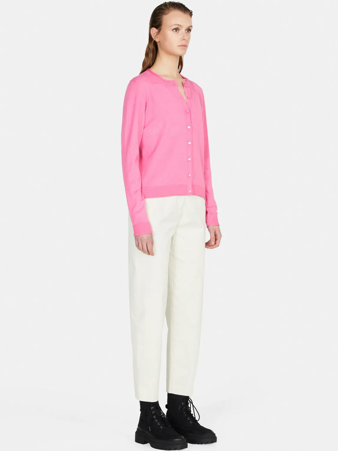 Women Sisley Jumpers & Knitwear<Solid Color Cardigan