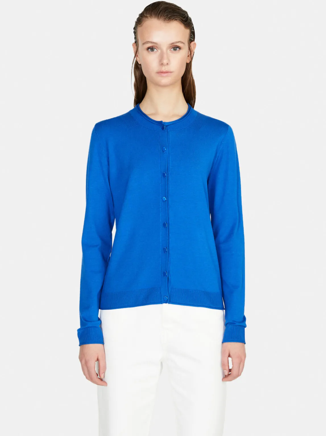 Women Sisley Jumpers & Knitwear<Solid Color Cardigan