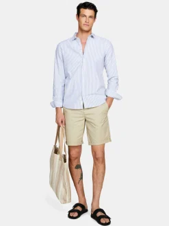 Men Sisley Trousers<Solid Colored Bermudas