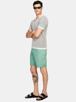 Men Sisley Trousers<Solid Colored Bermudas