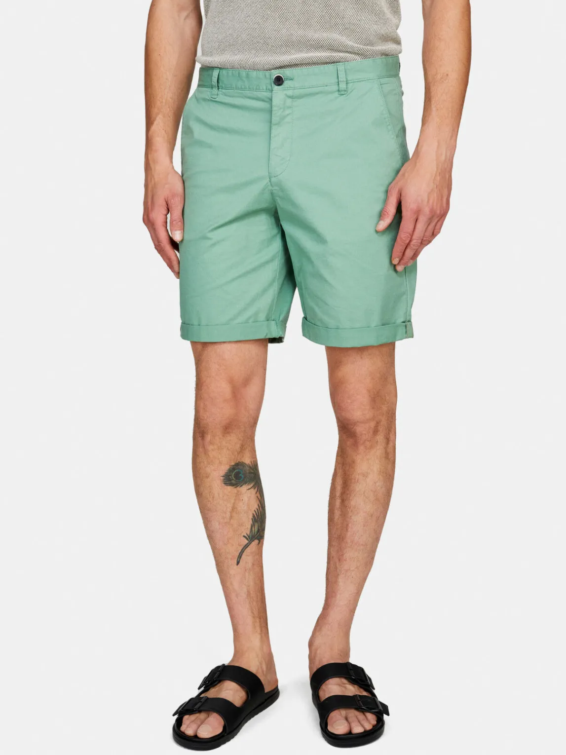 Men Sisley Trousers<Solid Colored Bermudas