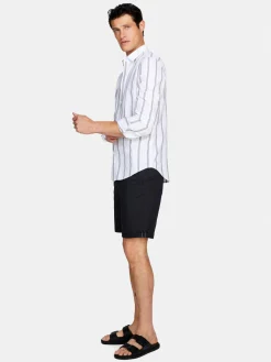 Men Sisley Trousers<Solid Colored Bermudas