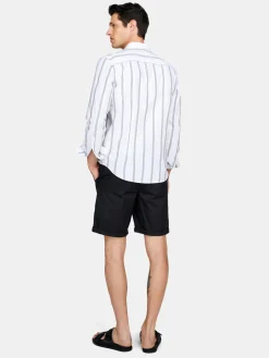 Men Sisley Trousers<Solid Colored Bermudas