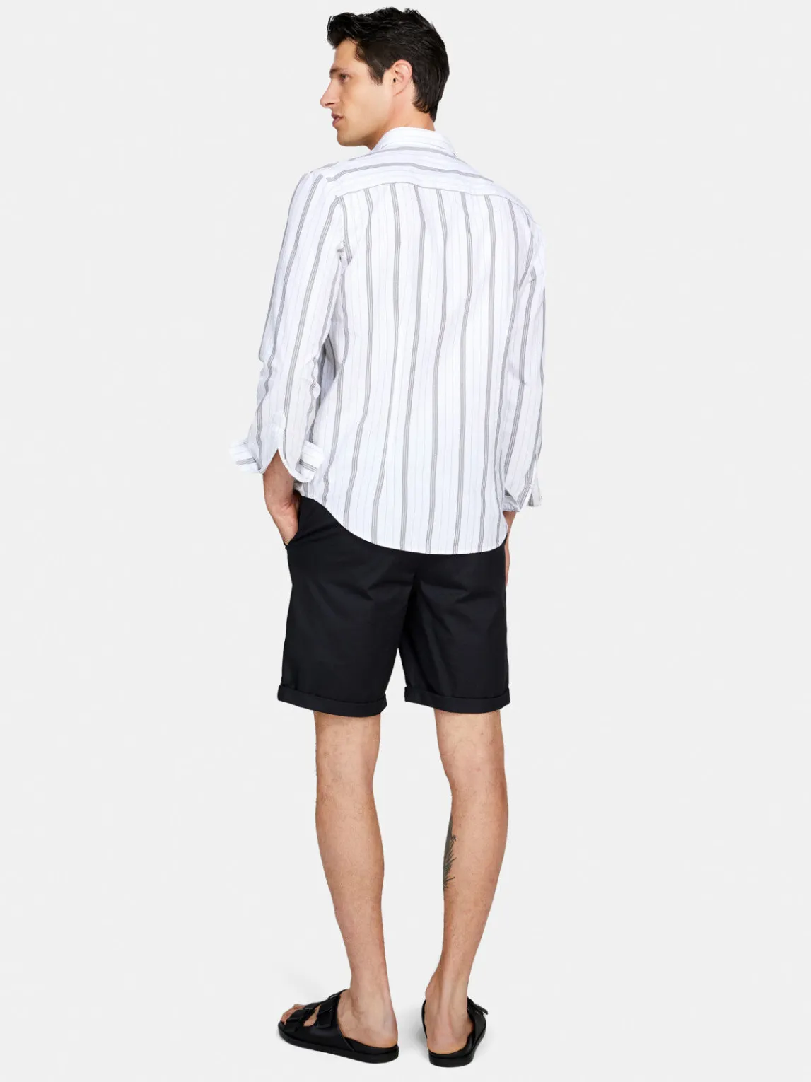 Men Sisley Trousers<Solid Colored Bermudas