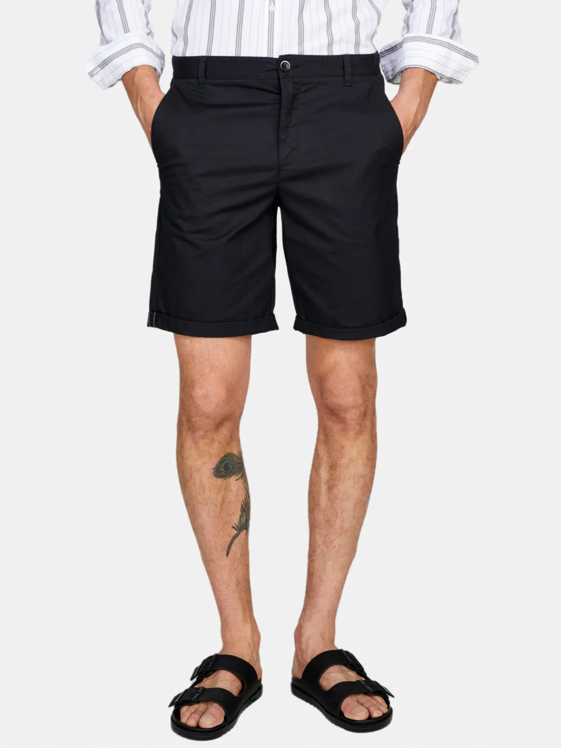 Men Sisley Trousers<Solid Colored Bermudas