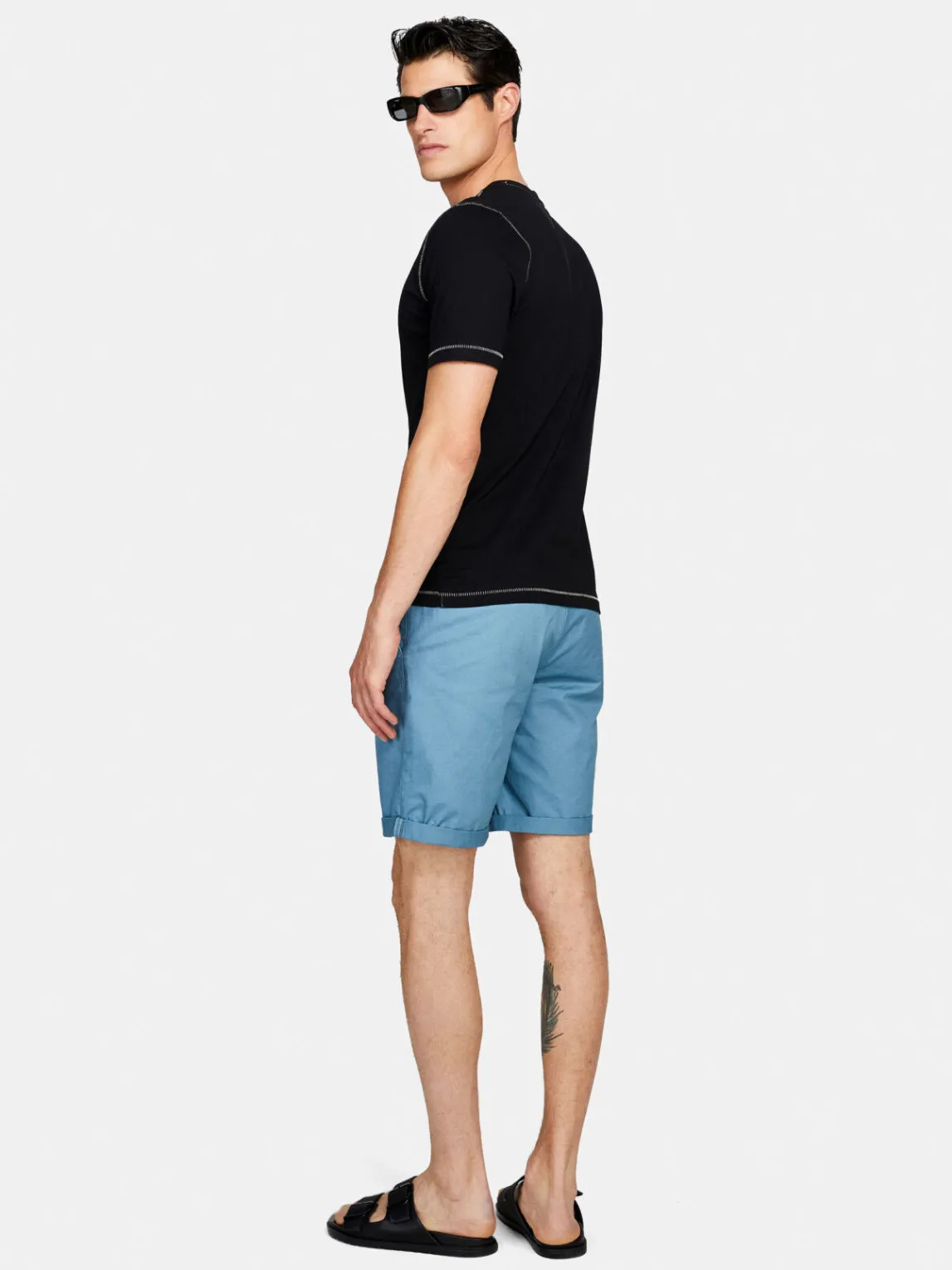 Men Sisley Trousers<Solid Colored Bermudas