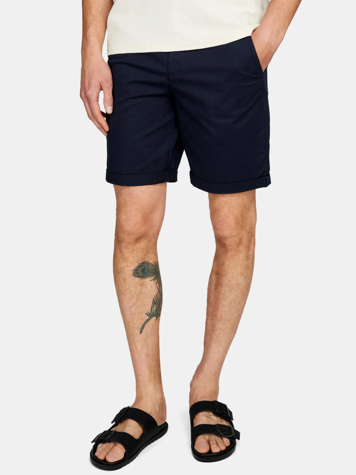 Men Sisley Trousers<Solid Colored Bermudas