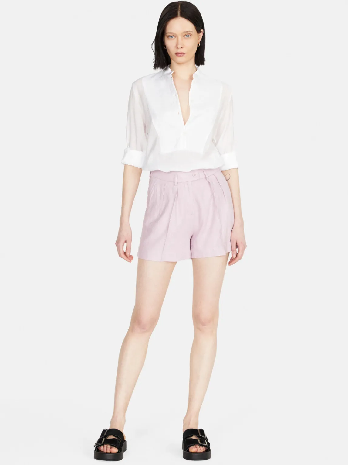 Women Sisley Trousers<Solid Colored Shorts