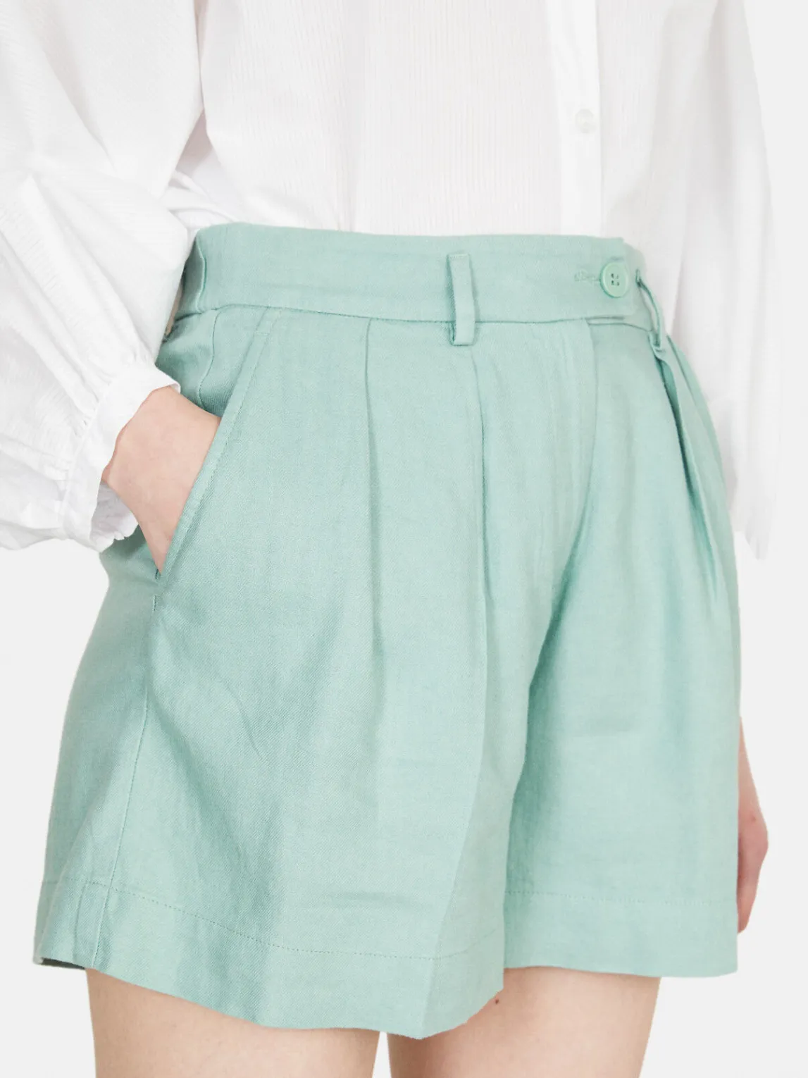 Women Sisley Trousers<Solid Colored Shorts