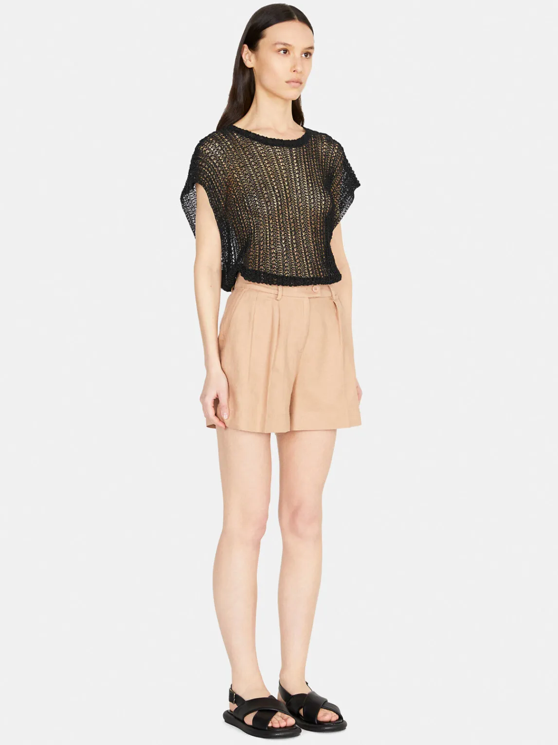 Women Sisley Trousers<Solid Colored Shorts
