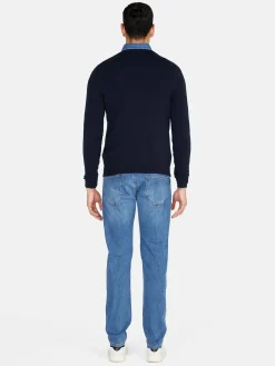 Men Sisley Jumpers & Knitwear<Solid Colored Sweater