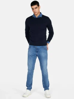 Men Sisley Jumpers & Knitwear<Solid Colored Sweater