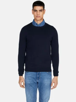 Men Sisley Jumpers & Knitwear<Solid Colored Sweater