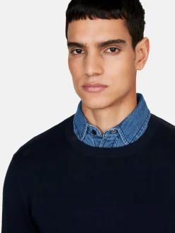 Men Sisley Jumpers & Knitwear<Solid Colored Sweater