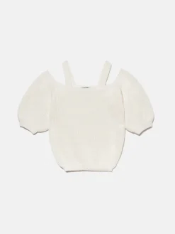 Girls Sisley Jumpers & Cardigans<Sweater With Bare Shoulders