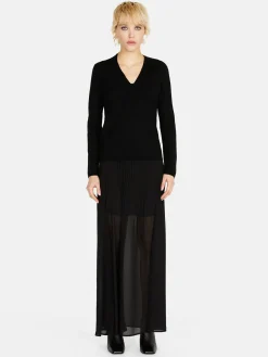 Women Sisley Jumpers & Knitwear<Sweater With Plunging Neckline
