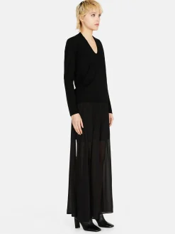 Women Sisley Jumpers & Knitwear<Sweater With Plunging Neckline