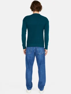Men Sisley Jumpers & Knitwear<Sweater With Stitching Features