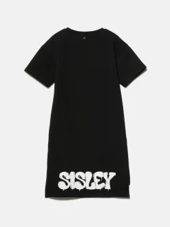 Girls Sisley Dresses & Jumpsuits<Sweatshirt Dress With Glittery Logo