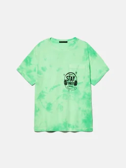 Boys Sisley Shirts & T-Shirts<Tie-Dye T-Shirt With Print