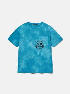 Boys Sisley Shirts & T-Shirts<Tie-Dye T-Shirt With Print