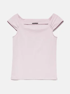 Women Sisley Tops & T-Shirts<Top With Exposed Shoulders