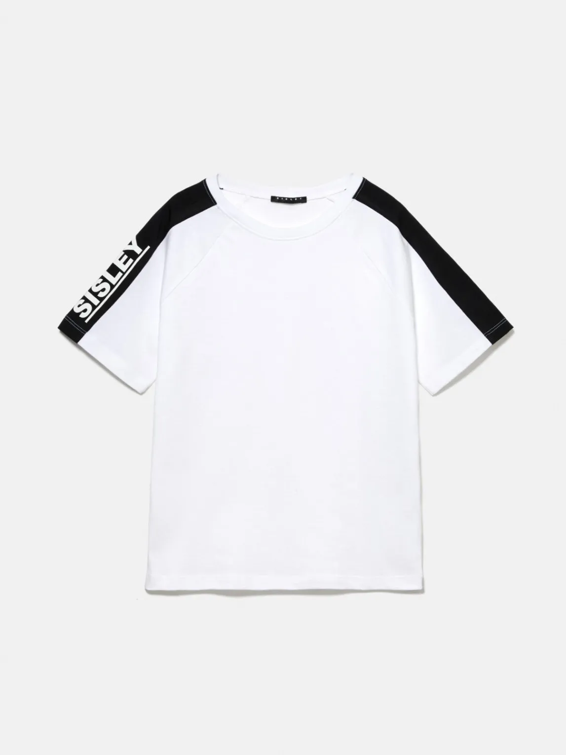 Boys Sisley Shirts & T-Shirts<T-Shirt With Bands And Logo