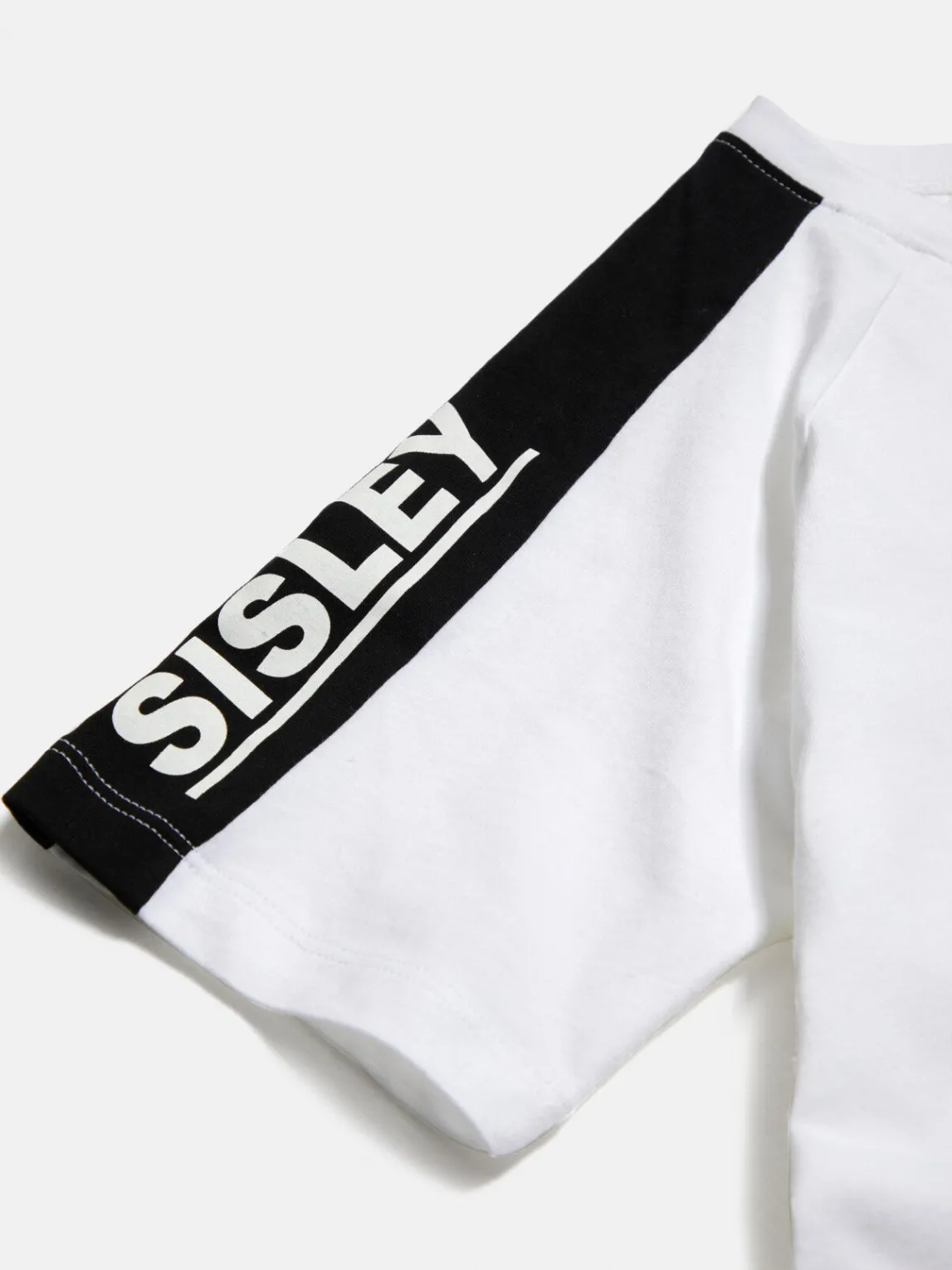 Boys Sisley Shirts & T-Shirts<T-Shirt With Bands And Logo