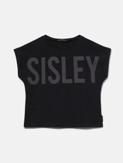 Girls Sisley Tops & T-Shirts<T-Shirt With Logo